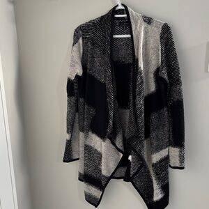 Lucky Brand Black and Gray Women's Cardigan